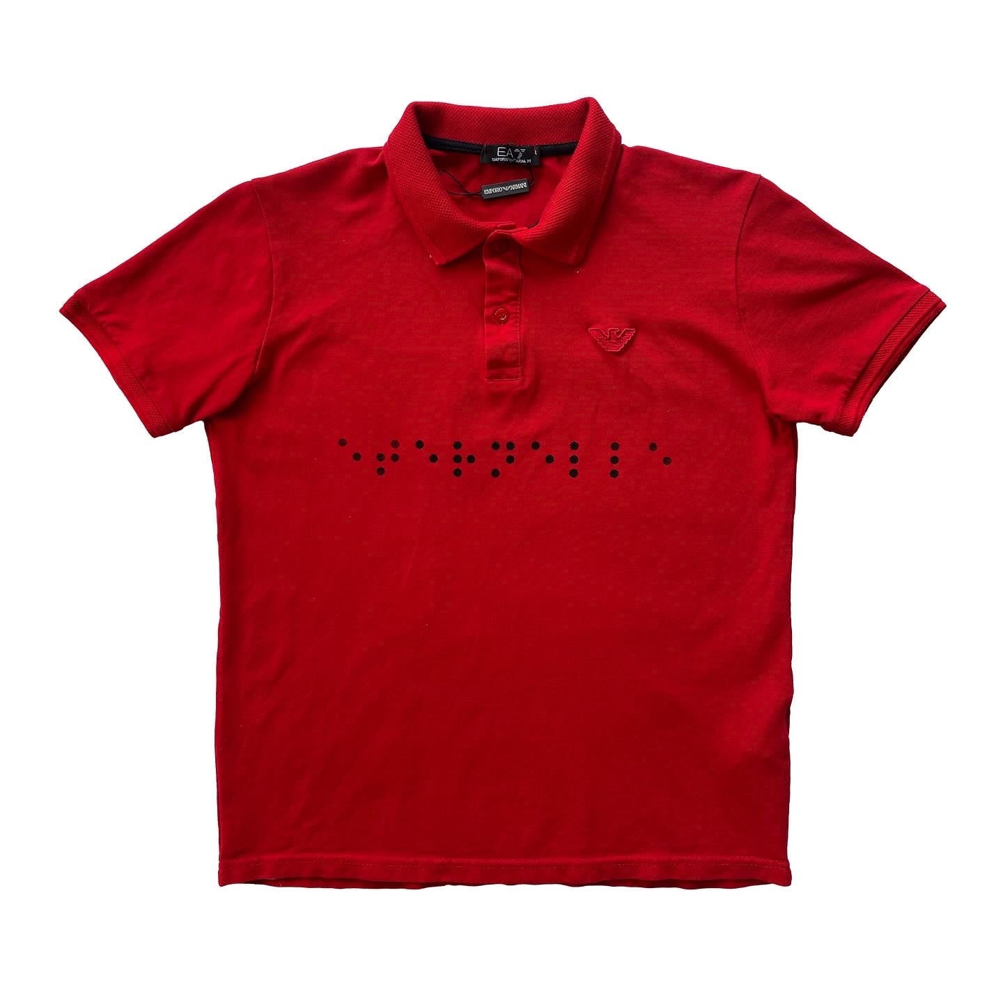 Emporio Armani Braille Polo (size L)