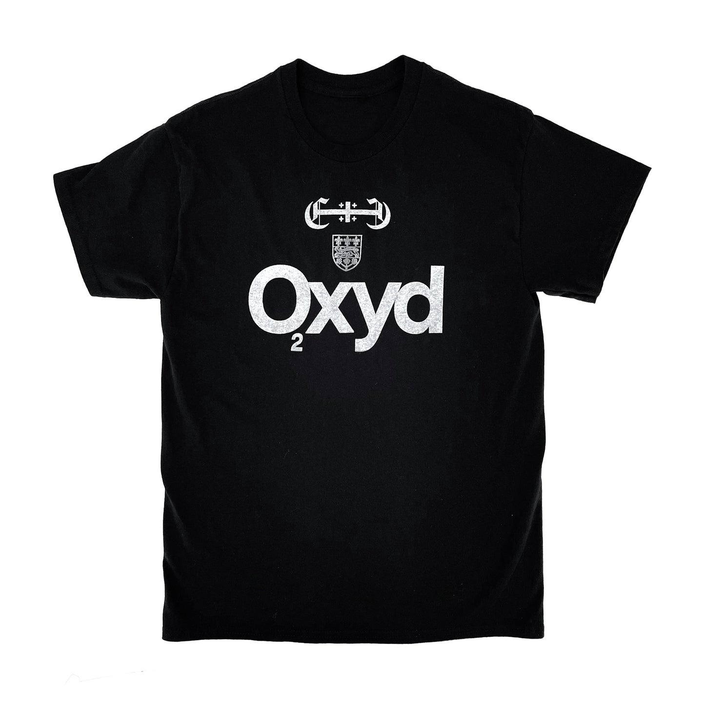 Oxyd Varsity T #1 - White on Black (M)