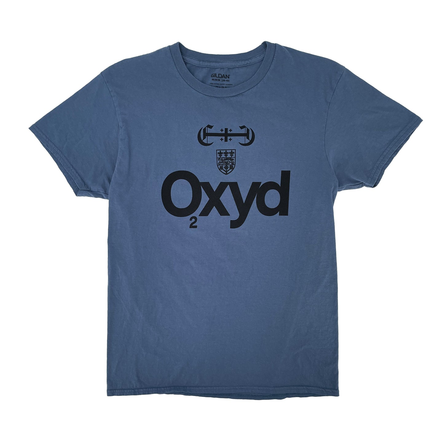 Oxyd Varsity T #4 - Black on Blue (M)