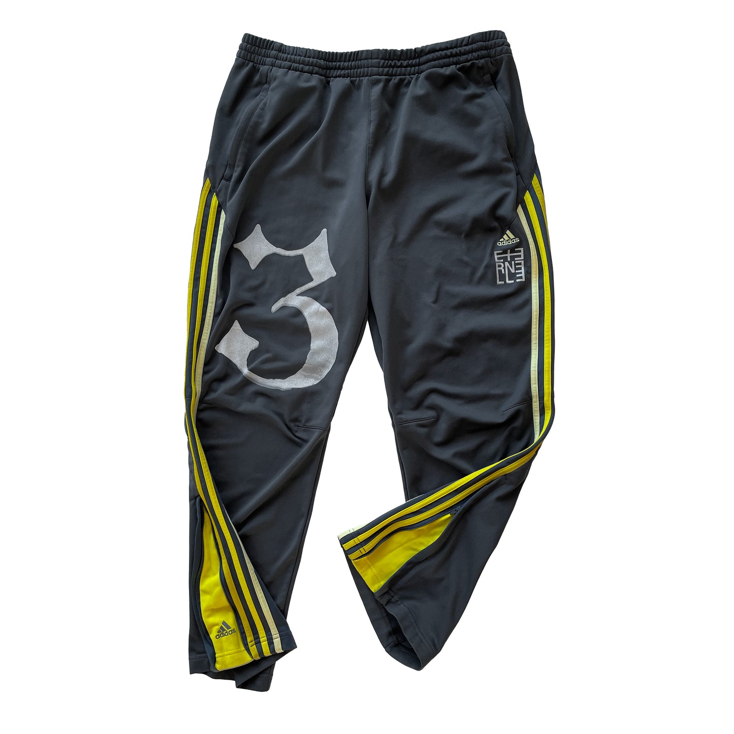 Adidas Track Pants Yellow 3stripes (XL)